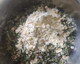 A picture of step 1 of Methi dhaniya besan muthiya.