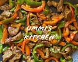 A picture of step 2 of Beef stir fry.