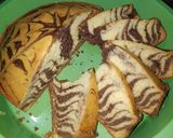 Foto langkah ke 3 dari resep Bolu air 1telur motif zebra.