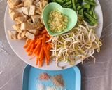 Foto langkah ke 1 dari resep Tumis Tahu Kacang Panjang, Tauge, dan Wortel.