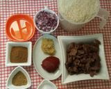 A picture of step 2 of Beef pilau.