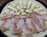 Foto del paso 10 de la receta: Pizza con panceta y huevo frito (2 variedades)