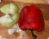 Foto del paso 1 de la receta: Coditos al morrón con pollo