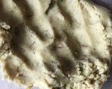 A picture of step 1 of Badam puri.
