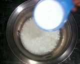 A picture of step 1 of Sooji Cake.