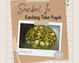 Foto langkah ke 4 dari resep Sambal Ijo Kentang Telur Puyuh.