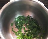 A picture of step 3 of Moong dal palak.