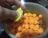 A picture of step 4 of Cheese balls chaat.