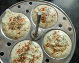 A picture of step 4 of Moong Dal Idlis.