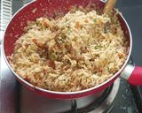 A picture of step 17 of Non Fried Gravy Manchurian and vegetable Fried Rice.