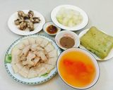 Hình bước làm 6 của món Thịt luộc bằng 1 thìa canh nước Và chấm mắm tôm.