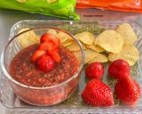 A picture of step 7 of Strawberry Salsa.