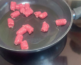 Foto del paso 1 de la receta: Guisantes con salchichas