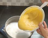 A picture of step 7 of Gujarati khaman dhokla.