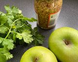 A picture of step 1 of Green Apple chutney with mustard #England.