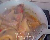 A picture of step 2 of Ponmo sauce 😋.