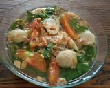 Foto langkah ke 3 dari resep Bakso kuah bayam.