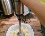 A picture of step 1 of Cauliflower based pizza.