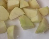 A picture of step 7 of Alu palak.