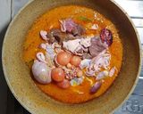 Foto langkah ke 4 dari resep Jeroan Ayam Pedas Manis.