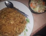 A picture of step 2 of Shinkafar Cauli fulawa me kaza.