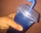 A picture of step 1 of Electric blue lemon juice.