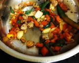 A picture of step 3 of Green Amaranth with Dal.