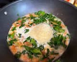 A picture of step 4 of Tuscan Chicken Pasta.