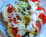 Foto del paso 4 de la receta: Hamburguesas de pavo con guarnición de tomate y mozzarella