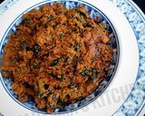 A picture of step 8 of Egusi soup.