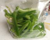 A picture of step 3 of Chinese Easy Green Pepper Pork.