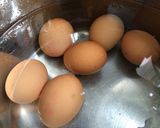 A picture of step 1 of Easy warm Scotch Eggs.