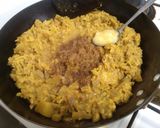 A picture of step 6 of Thor Muri Ghonto (Banana Stem cooked with Rice).