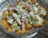 A picture of step 4 of Aloo Chaat.