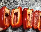 Foto del paso 1 de la receta: Morrones rellenos