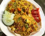 A picture of step 3 of Fried couscous.
