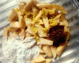 A picture of step 1 of Plantain patty.