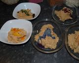A picture of step 4 of Rainbow cookies.