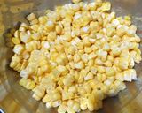 A picture of step 1 of Saucy sweet corn.