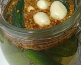 A picture of step 2 of Pickled cucumber #lactofermentation.