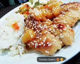 Foto del paso 7 de la receta: Pollo con piña en salsa!! 😍🐔🍍😋