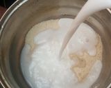 Foto langkah ke 5 dari resep Puding Tape Ketan Hijau Lapis Gula Aren.
