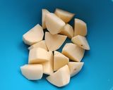 A picture of step 1 of Vyazi Karai (Fry Potato Mombasa Style).