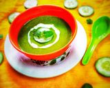A picture of step 5 of Cucumber Spinach soup.