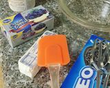A picture of step 1 of No bake cheesecake.