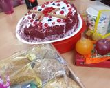 A picture of step 6 of #cook pad India#Velvet Sponge Beetroot Ragi Red cake#.