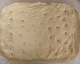 A picture of step 3 of Spelt Butterkuchen (German yeasted butter cake).