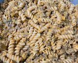 A picture of step 8 of Pumpkin and Sausage Pasta.