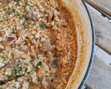 Foto del paso 12 de la receta: Arroz de pollo especiado y butifarra con ceps