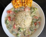 A picture of step 7 of Herby Rice Bowl 🍚 With Grilled Paneer For Lunch.